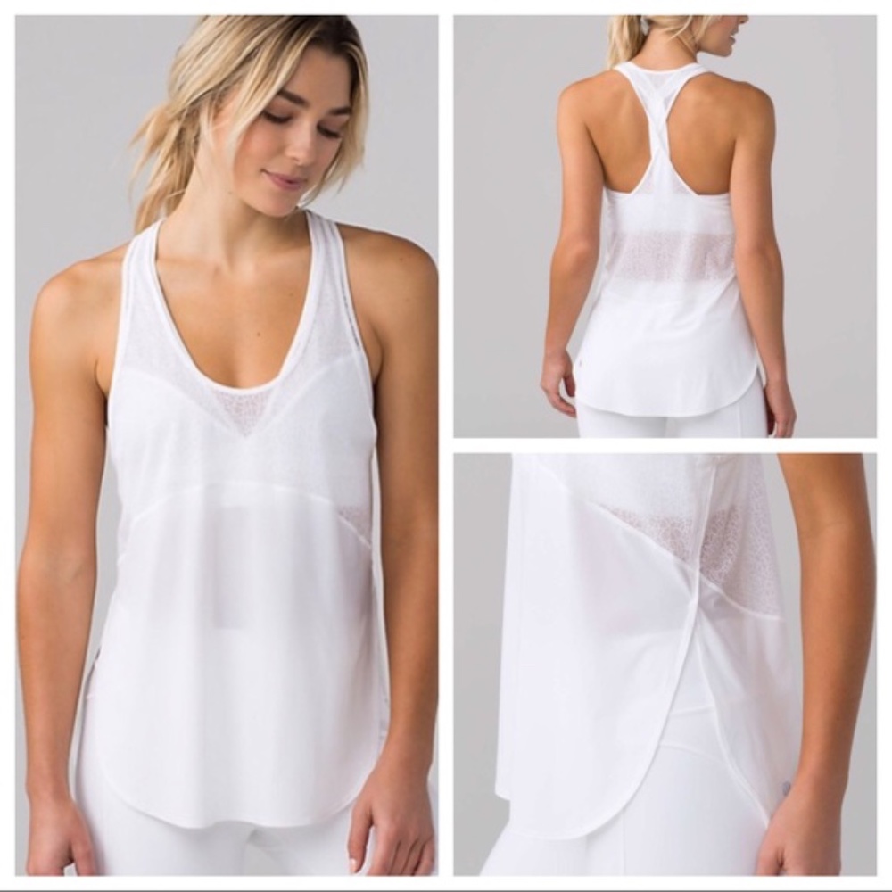 Lululemon Twist & Train Tank White